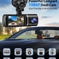 Dash Cam Front and Rear, 1080P Dash Camera for Cars, 3 Channel Car Camera Front Rear and Inside with 32GB Card, Loop Recording, Night Vision, HDR, 24Hr Parking, G-Sensor