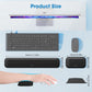 MEKASS Ergonomic Keyboard and Mouse Wrist Rest Set, Soft Memory Foam Support with Non-Slip Silicone Base for Office, Work & Gaming – Classic Black