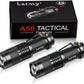 LETMY Tactical Flashlight, Super Bright LED Mini Flashlights with Belt Clip, Zoomable, 3 Modes, Waterproof - Best EDC Flashlight for Gift, Hiking, Camping, Hurricane & Power Outage (2 Pack)