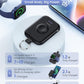 RORRY Portable Charger, 5000mAh Portable Charger Power Bank with Built-in Cables, Travel Keychain Battery Pack for Apple Watch Ultra/11/10/9/8/7/6/SE, iPhone Air/17/16/15/14/13/12, Black