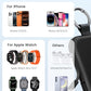 RORRY Portable Charger, 5000mAh Portable Charger Power Bank with Built-in Cables, Travel Keychain Battery Pack for Apple Watch Ultra/11/10/9/8/7/6/SE, iPhone Air/17/16/15/14/13/12, Black