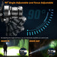 Rechargeable Headlamp Super Bright, High Lumens Head Lamp with 9 Modes, Zoomable Headlamp for Adults 90° Adjustable, IPX7 Waterproof High Power Head Light for Fishing Camping