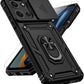 for Motorola Moto G 2025 / Moto G 2026 / Moto G Play 2026 Case, with Slide Camera Cover HD Screen Protector [Military Grade 16ft. Drop Tested] Ring Holder Kickstand Protective Phone Case, Black