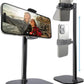 COOPER ChatStand, Adjustable Cell Phone Stand for Desk, Phone Stand for Recording, iPhone Holder for Filming, Small Tripod for iPhone, Fits Samsung, Android Smartphones, (Night Black)
