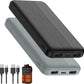Heated Vest Battery Pack 5V 2A 10000mAh 2 Pack Power Bank Fits for DR.Prepare/KOVNLO/TIDEWE Electric Heating Jacket/Stadium Seat Cushion/Coat/Blanket External Portable Charger for iPhone, Tablet