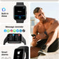 Tensky Smart Watch for Men/Women Android & iPhone, Alexa Built-in, 1.8" Touch Screen Fitness Tracker with Answer/Make Calls, 3ATM Waterproof Heart Rate/Sleep/SpO2 Monitor, Pedometer, 100+ Sport Modes