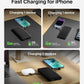 Belkin Portable Charger Power Bank for iPhone/Android - 10,000mAh, 23W Battery Pack for Phone with Integrated USB-C, Lightning Cables - Pass-Through Capability, Charge 2 Devices at Once