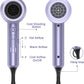 Slopehill Professional Ionic Hair Dryer, 1800W Fast Drying Low-Noise Blow Dryer with Diffuser & Concentrator (Lavender)