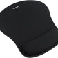 TECKNET Mouse Pad with Wrist Support, Ergonomic Gaming Mouse Pad Pain Relief, Portable Comfortable Mousepad for Computer, Laptop, Office, Home and Travel, Non-Slip Base, Waterproof Surface, Black