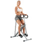 Sunny Health & Fitness Smart Row-N-Ride Glute & Leg Trainer, Foldable Squat Assist Rower with Exclusive SunnyFit App Connection