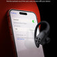 PocBuds Bluetooth Headphones Wireless Earbuds 80hrs Playtime Wireless Charging Case Digital Display Sports Ear Buds with Earhook Deep Bass IPX7 Waterproof Over-Ear Earphones for TV Phone Laptop Black