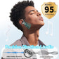 kurdene Wireless Earbuds Bluetooth Headphones Sport,Over Ear Buds with Deep Bass Sound,60Hrs Playtime Earphones Redesigned Comfort Fit with Earhooks for Running,Meeting,Workout-Black