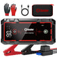 Jump Starter, Battery Jumper Starter Portable, Car Battery Jump Starter with 3 Modes Flashlight, Compass, Power Bank and Jumper Cable