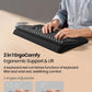 Vaydeer Wrist Rest with Keyboard Stand, Computer Wrist Support Pad, Ergonomic Keyboard Riser Holder Lifter Tray with Wrist Pad, Soft Memory Foam Desk Cushion, Palm Hand Typing for Office Home School
