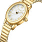VAVC Small Gold Watch for Women – Stainless Steel Stretch Band, Roman Dial, Water Resistant