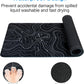 Gaming Mouse Pad Large 31.5 x 11.8in Topographic Keyboard Mousepad for Non-Slip Base and Stitched Edge, Extended Desk Pad XL Desk Mat (Black)