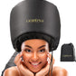 Hooded Hair Dryer Attachment w/A Headband Integrated That Reduces Heat Around Ears & Neck - Hair Dryer Hooded Diffuser Cap for Curly, Speeds Up Drying Time, Deep Conditioning At Home - Portable, Large
