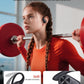 PocBuds Bluetooth Headphones Wireless Earbuds 80hrs Playtime Wireless Charging Case Digital Display Sports Ear Buds with Earhook Deep Bass IPX7 Waterproof Over-Ear Earphones for TV Phone Laptop Black