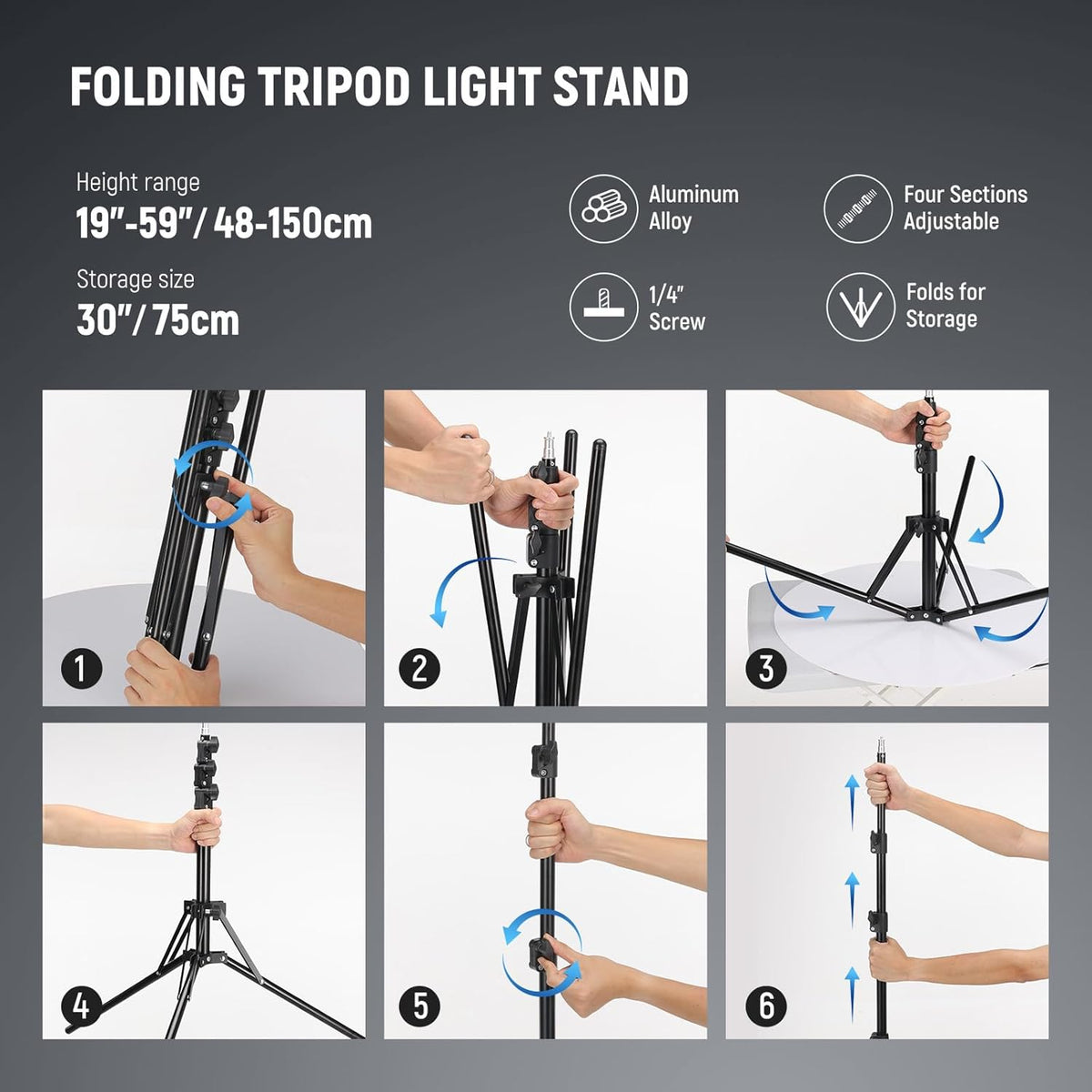 NEEWER Ring Light 18inch Kit: 55W 5600K Professional LED with Stand and Phone Holder, Soft Tube & Bag for Tattoo Lash Extension Barber Makeup Artist Studio Video Photography Lighting, RL-18