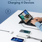 VEGER Portable Charger for iPhone Built in Cables and Wall Plug, 10000mah Slim Fast Charging USB C Power Bank, Travel Essential Battery Pack Compatible with iPhones, iPad, Samsung More Devices(White)