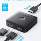 Anker HDMI Switch, 4K@60Hz HDMI Switcher, 2 in 1 Out with Smooth Finish, Supports HDR, 3D, Dolby, Compatible with Laptops, PC, Xbox Series, PS5 / PS4, Projector, and More