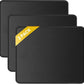 JIKIOU 3 Pack Mouse Pad with Stitched Edge, Comfortable Mouse Pads with Non-Slip Rubber Base, Washable Mousepads Bulk with Comfortable Cloth, Mouse Pads for Computers Laptop Mouse 10.2x8.3inch Black