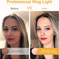 Clip-On Ring Light with 60 LEDs, Rechargeable Selfie Light for Phone, Laptop & Tablet
