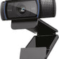 Logitech C920x HD Pro PC Webcam, Full HD 1080p/30fps Video, Clear Audio, HD Light Correction, Works with Microsoft Teams, Google Meet, Zoom, Nintendo Switch 2’s New GameChat Mode, Mac/Tablet- Black