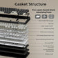 RK ROYAL KLUDGE R98 Pro Wired Mechanical Keyboard, 96% Creamy Gaming Keyboard RGB Backlit with Number Pad and Volume Knob, Gasket Mount, MDA Profile PBT Keycaps, Hot Swappable Pre-lubed Linear Switch