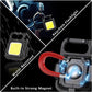 MAKDAK COB Rechargeable Keychain Flashlight 2Pack, High Lumen Super Bright LED Work Light with Magnet,Clip,Bottle Opener for Dog Walking,Car Repair, Emergency,Camping,EDC