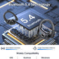 Wireless Earbuds 75hrs Bluetooth 5.4 Headphone Sport, 2025 Bluetooth Earbuds Stereo Deep Bass Over Ear Bud with Earhooks, ENC Noise Cancelling Mic, IPX7 Waterproof Earphone for Workout/Running