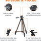 50-inch Lightweight Portable Camera Mount Tripod Stand with Bag, for Travel Photography, Champagne