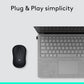 Logitech M185 Wireless Mouse, 2.4GHz with USB Mini Receiver, 12-Month Battery Life, 1000 DPI Optical Tracking, Ambidextrous, Compatible with PC, Mac, Laptop - Black