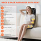 Shiatsu Neck and Back Massager for Pain Relief Deep Tissue 8D Kneading Massage Chair Pad with Heat, Home Office, Relaxation Gifts for Men Women