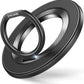 SYNCWIRE Magnetic Phone Ring Holder for MagSafe, 360° Rotation Cell Phone Grip Stand Finger Ring Kickstand Two-Sided Magnet Compatible with iPhone 17 Pro Max 16 15 14 13 12 MagSafe Accessories