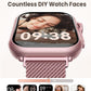 Smart Watches for Women (Android/iPhone), 1.83" HD Smart Watch with Calls/Messages/Notifications, Sleep/Heart Rate/SpO2/Blood Pressure Monitor, 110+ Sports Modes Fitness Tracker Watch, 1000mAh Battery