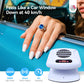SAVILAND 5X Faster Dry Nail Dryer: 300W Strong-Air Nail Dryer for Regular Polish Smart Sensor Nail Polish Dryer Warm & Cool Wind Dual Air Dual Modes Battery-Free Nail Fan Home Salon Use