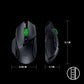 Razer Basilisk V3 X HyperSpeed Customizable Wireless Gaming Mouse: Mechanical Switches Gen-2-5G Advanced 18K Optical Sensor - Chroma RGB 9 Programmable Controls 535 Hr Battery Classic Black
