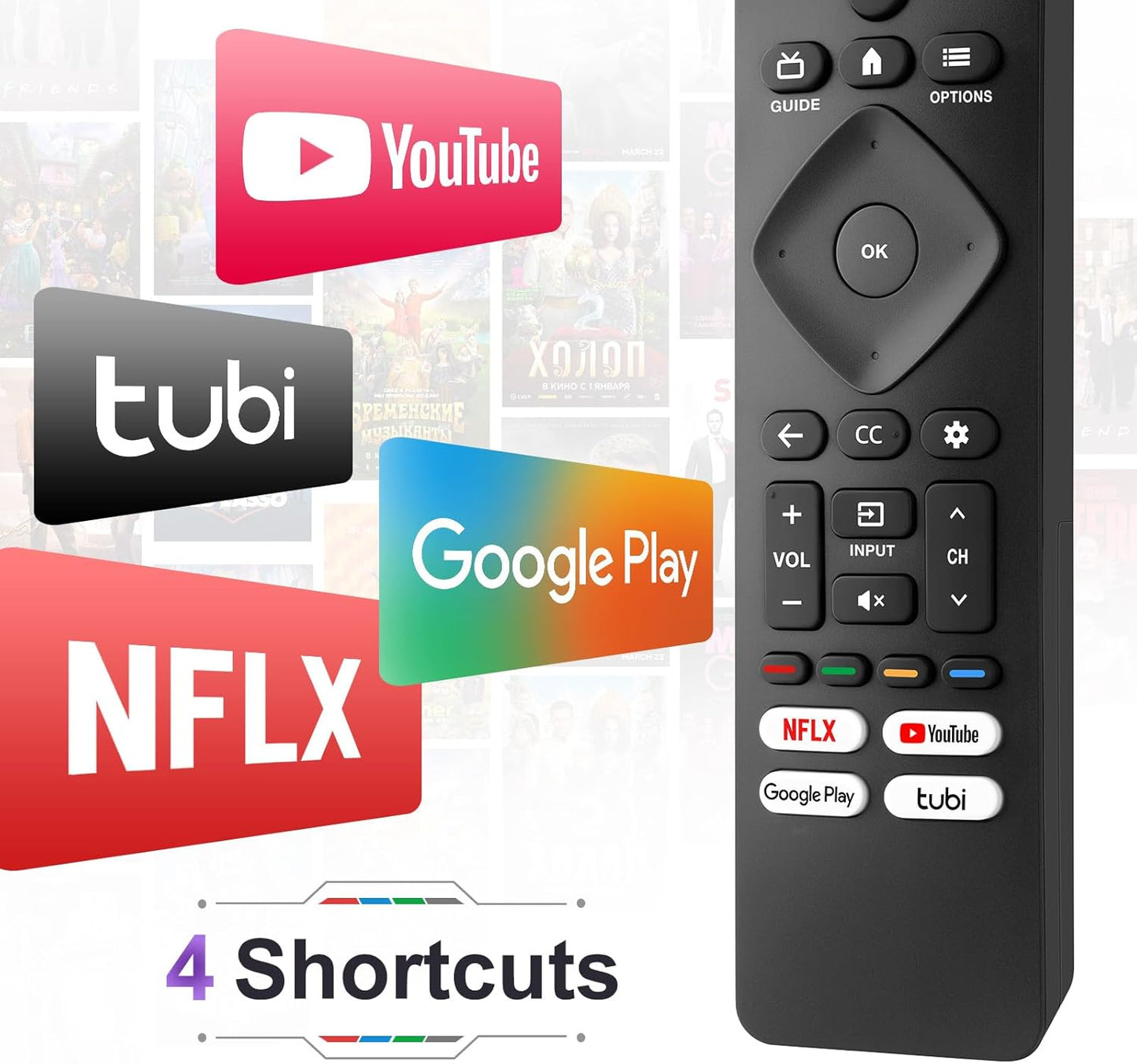 Replacement for Philips-Smart-TV-Remote-Control, Universal Smart Remote for Philips Android/Google TV