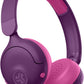JLab JBuddies ANC 2 in 1 Wireless + Wired Kids Headphones, Active Noise Canceling and Be Aware Modes, Safe Volume Settings, 50+ Hours Playtime, Adjustable, Purple/Pink