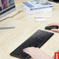 Lenovo 510 Wireless Keyboard & Mouse Combo, 2.4 GHz Nano USB Receiver, Full Size, Island Key Design, Left or Right Hand, 1200 DPI Optical Mouse, GX30N81775, Black