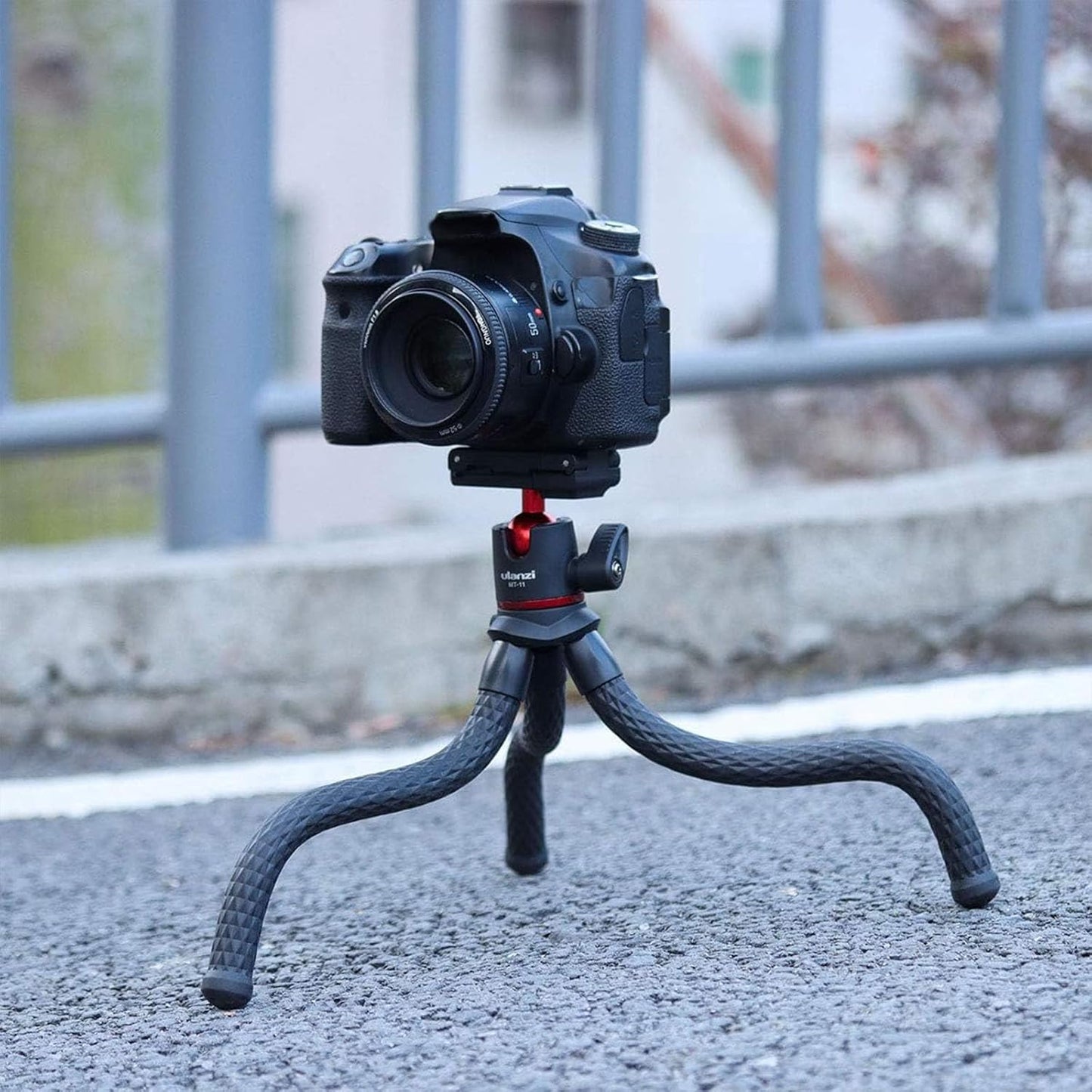 ULANZI Camera Tripod, Mini Flexible Stand w Hidden Phone Holder w Cold Shoe Mount, 1/4'' Screw f Magic Arm, Universal f iPhone 17 16 15 14 Pro Max XS Max X Samsung Canon Nikon Sony DJ Pocket 3 Cameras