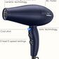 INFINITI PRO CONAIR Hair Dryer with Innovative Diffuser, Enhances Curls and Waves While Reducing Frizz, Dark Blue