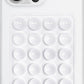 LvShuLiangPin Anteel Silicone Suction Phone Case Mount, Silicon Adhesive Phone Accessory for Smartphones, Hands-Free Mirror Shower Phone Holder for Selfies, Tiktok Videos (White)