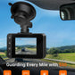 Dash Cam Front and Rear, 2.5K+1080P Dual Dash Camera for Cars, 2’’ Display Mini Car Camera, G-Sensor Dashcam, Night Vision, 24H Parking Mode, Loop Recording, 170°Wide Angle, 32GB Card Included