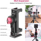 Metal Phone Tripod Mount 3 Cold Shoes & Arca Port, 360° Smartphone Tripod Adapter for iPhone 17 16 15 Cell Phone Stand Holder for Desktop Video Live Streaming Vlogging Rig
