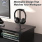 Headphone Stand for Desk - Headset Stand with Aluminum Hanger and Plastic Headrest, Headphone Holder for AirPods Max, Sony, Bose, Beats and More (Black)