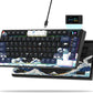 Womier SK80 75% Keyboard with Color Multimedia Display Mechanical Gaming Keyboard Creamy Sound, Wired Hot Swappable Gasket Mount RGB Custom Key Board, Pre-lubed Stabilizer for Mac/Win, Black Kanagawa