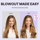 Wavytalk Blowout Boost Thermal Brush, 1.5 inch Heated Round Brush for Blowout Look, Negative Ion Technology, Ceramic Tourmaline, 5 Temperature Settings, Dual Voltage, White
