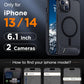 Temdan Compatible with iPhone 14 Case/iPhone 13 Case,[Built-in Invisible Kickstand][Compatible with MagSafe][Military Grade Shockproof] Slim Translucent Matte Phone Case for iPhone 14/13 6.1"